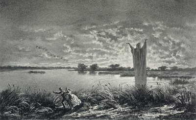 The Monk of the Etangs-Brisses, illustration for 